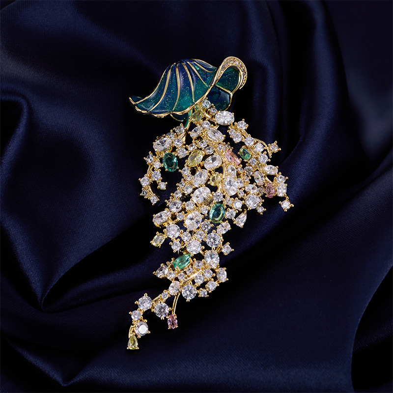 Deniz yaşamı desenli zirkon de - Luxury Lifestyle Jewelry incelemesi ve fiyatı